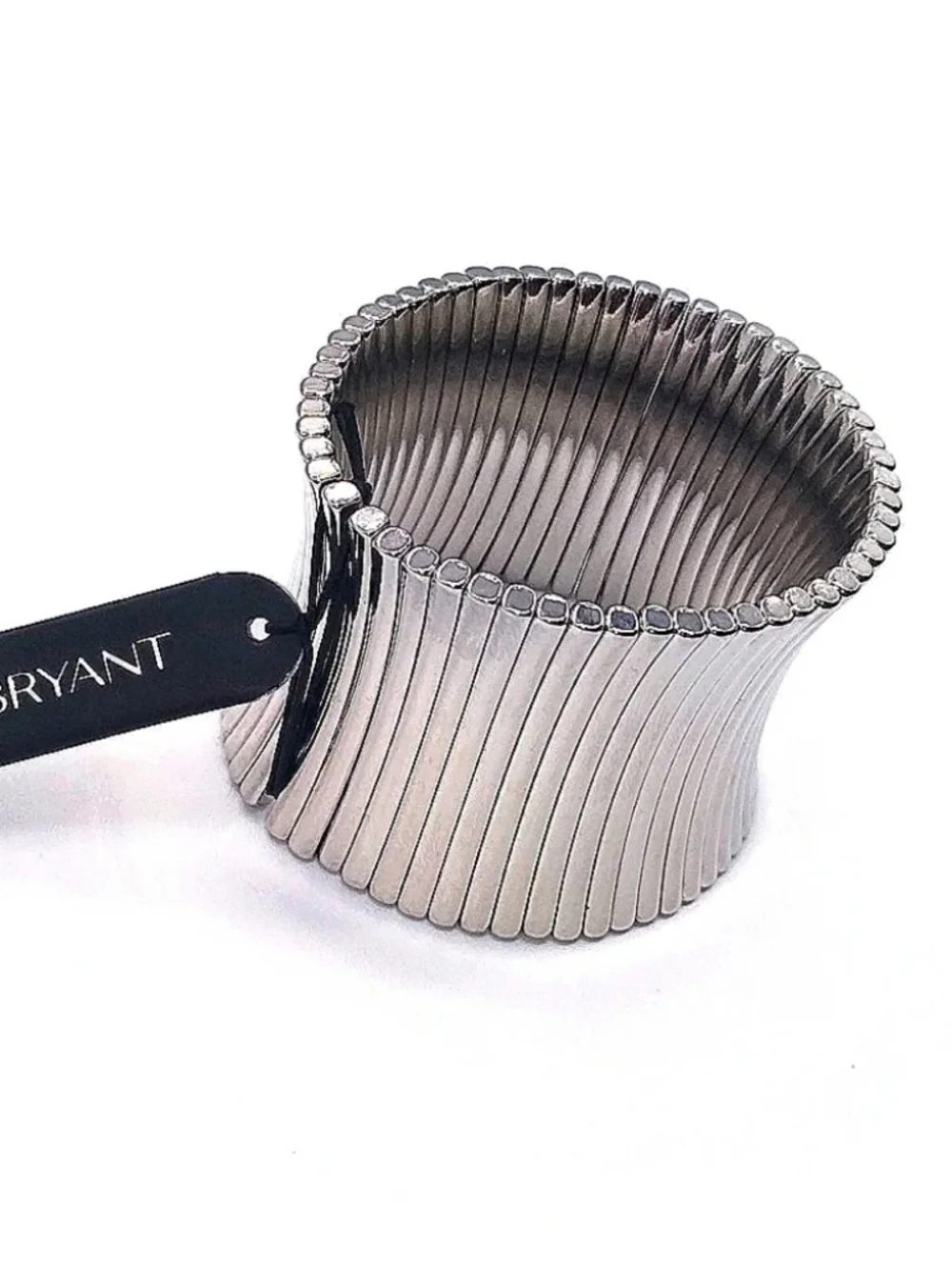 Lane Bryant Silver Tone  Ribbed Stretch Cuff Bracelet - Picture 8 of 8